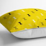 - Rh-K5677b-2 - Realhomes Küçük Kemik Desenli Dijital Baskılı Modern Yastık Kırlent Kılıfı Realhomes