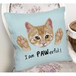 - Rh-K5685-1 - Realhomes I am Powerful! Dijital Baskılı Modern Yastık Kırlent Kılıfı Realhomes