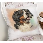 Sevimli Köpek Desenli Dijital Baskılı Modern Yastık Kırlent Kılıfı Realhomes