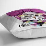 I Like Dress Up Kedicik Dijital Baskılı Modern Yastık Kırlent Kılıfı Realhomes