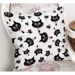Siyah Kediler Desenli Modern Yastık Kırlent Kılıfı Realhomes