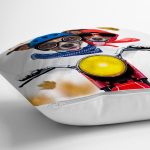 - Rh-K5723-2 - Realhomes Motor Süren Çılgın Köpekler Dijital Baskılı Modern Yastık Kırlent Kılıfı Realhomes