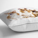 Çeşitli Köpek Desenli Dijital Baskılı Modern Yastık Kırlent Kılıfı Realhomes