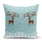 - Rh-K59 - Realhomes  Merry Christmas Dijital Baskılı Dekoratif Yastık Kırlent Kılıfı Realhomes