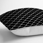 - Rh-K6482-2 - Realhomes Realhomes Beyaz İnce Tasarımlı Özel Baskılı Yastık Kırlent Kılıfı Realhomes