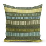 Yeşil Ve Krem Motifli Tasarım Dijital Baskılı Dekoratif Yastık Kırlent Kılıfı Realhomes