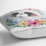 Sevimli Bebek Rakun Çocuk Odası Dijital Baskılı Dekoratif Yastık Kırlent Kılıfı Realhomes