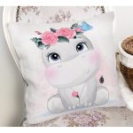 Sevimli Bebek Suaygırı Çocuk Odası Dijital Baskılı Dekoratif Yastık Kırlent Kılıfı Realhomes