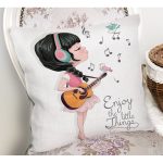 - Rh-K705-1 - Realhomes Fashion Pop Art Tasarımlı Dijital Baskılı Modern Yastık Kırlent Kılıfı Realhomes