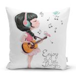 - Rh-K705 - Realhomes Fashion Pop Art Tasarımlı Dijital Baskılı Modern Yastık Kırlent Kılıfı Realhomes