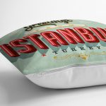 İstanbul Temalı Dijital Baskılı Dekoratif Yastık Kırlent Kılıfı Realhomes