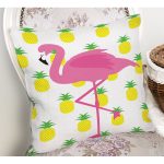 Pembe Flamingo Desenli Dekoratif Yastık Kırlent Kılıfı Realhomes