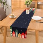 - Runner-10103 - Realhomes Happy New Year Tasarımlı Dijital Baskılı Dekoratif Runner Realhomes