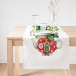 Şirin Çaydanlık Vazo Tasarımlı Dijital Baskılı Modern Runner Realhomes