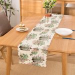 - Runner-10212 - Realhomes Flower & Çiçek Demetleri Özel Tasarım Dijital Baskılı Dekoratif Runner Realhomes