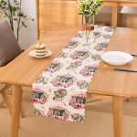 Çiçek Demetleri Özel Tasarım Dijital Baskılı Dekoratif Runner Realhomes