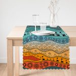 - Runner-10257-1 - Realhomes Etnik Desen Tasarımlı Dijital Baskılı Modern Runner Realhomes