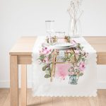 - Runner-10336-1 - Realhomes Çiçek Köşesi Özel Tasarım Dijital Baskılı Dekoratif Runner Realhomes