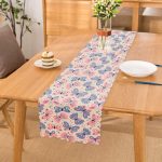 - Runner-10361 - Realhomes Renkli Kelebek Motifli Dijital Baskılı Modern Runner Realhomes