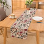 - Runner-10413 - Realhomes Papatya & Gül Tasarımlı Dijital Baskılı Modern Runner Realhomes