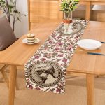 Rengarenk Çiçek Portre Motifli Dijital Baskılı Dekoratif Runner Realhomes