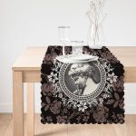 Gül & Portre Motifli Dijital Baskılı Dekoratif Runner Realhomes