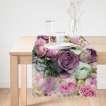 - Runner-11-1 - Realhomes Pembe Güller Dijital Baskılı Dekoratif Runner Realhomes