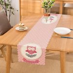 - Runner-114 - Realhomes Sevimli Baykuş Dijital Baskılı Dekoratif Runner Realhomes