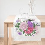 - Runner-115-1 - Realhomes  Çiçek Motifli Modern Dijital Baskılı Dekoratif Runner Realhomes