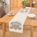 - Runner-2006 - Realhomes  Love Yazılı Dijital Baskı Dekoratif Runner Realhomes