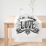 - Runner-2007-1 - Realhomes Love Baskılı Dijital Runner Realhomes