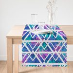 Palmiye Zigzag Desen Dijital Baskılı Runner Realhomes