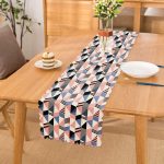 Modern Geometrik Desenli Dijital Baskılı Runner Realhomes