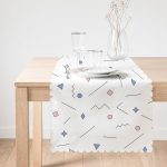 Modern Geometrik Şekiller Dijital Baskılı Runner Realhomes