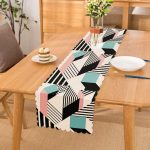 - Runner-2049 - Realhomes  Modern Geometrik Şekilli Dijital Baskılı Runner Realhomes