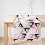 - Runner-2050-1 - Realhomes  Renkli Üçgen Motifler Modern Dijital Baskılı Runner Realhomes