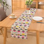 Renkli Kareler Özel Tasarım Dijital Baskılı Runner Realhomes