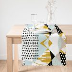 Livense Modern Geometrik Şekiller Dijital Baskılı Runner Realhomes