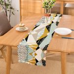 Livense Modern Geometrik Şekiller Dijital Baskılı Runner Realhomes