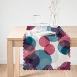 - Runner-2058-1 - Realhomes  Livense Renkli Yuvarlak Desenli Runner Realhomes