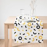 Geometrik Motifli Dijital Baskılı Dekoratif Runner Realhomes