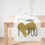 I Love You Aşk Temalı Dijital Baskılı Modern Runner Realhomes