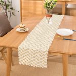 Hardal Renkli Geometrik Desenli Dijital Baskılı Runner Realhomes