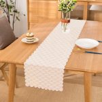 - Runner-2171 - Realhomes  Pembe Geometrik Desenli Dijital Baskılı Dekoratif Runner Realhomes