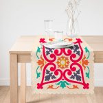 - Runner-2188-1 - Realhomes Modern Geometrik Desenli Dijital Baskılı Dekoratif Runner Realhomes