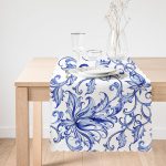 - Runner-2190-1 - Realhomes Modern Sarmaşık Desenli Dijital Baskılı Dekoratif Runner Realhomes