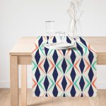 Renkli Geometrik Desenli Dijital Baskılı Modern Runner Realhomes