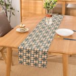 Geometrik Motifli Dijital Baskılı Dekoratif Runner Realhomes