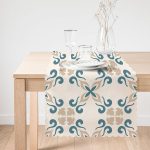 - Runner-2220-1 - Realhomes  Krem Zeminli Dijital Baskılı Modern Runner Realhomes