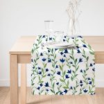 - Runner-2270-1 - Realhomes  Özel Tasarım Çiçek Desenli Dijital Baskılı Modern Runner Realhomes